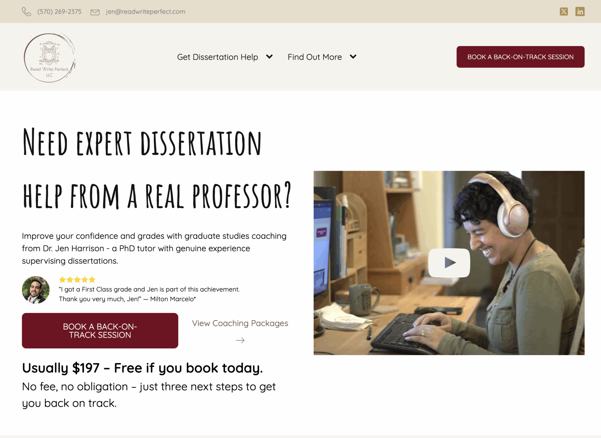 Screen shot of Read. Write. Perfect.