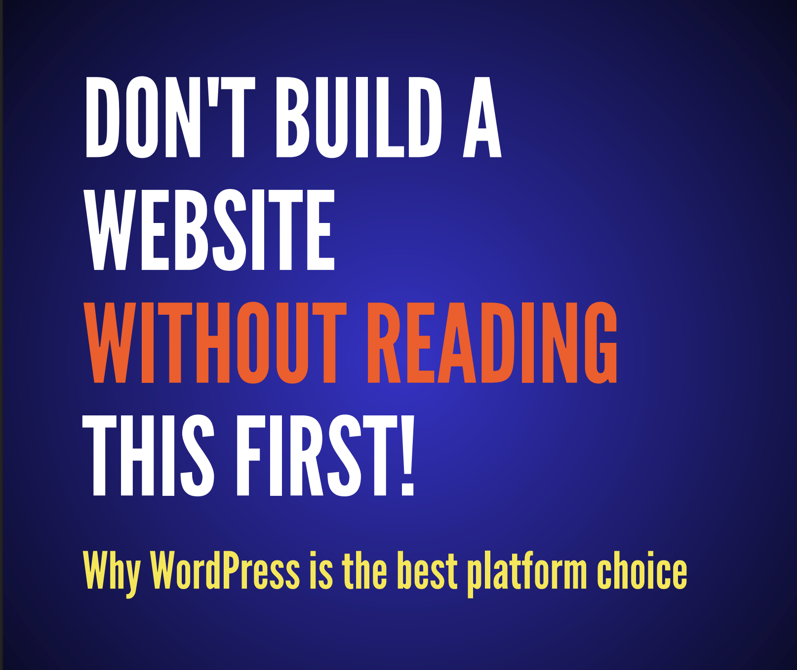 Cover image for pdf download titled - Why WordPress is the best platform to choose.